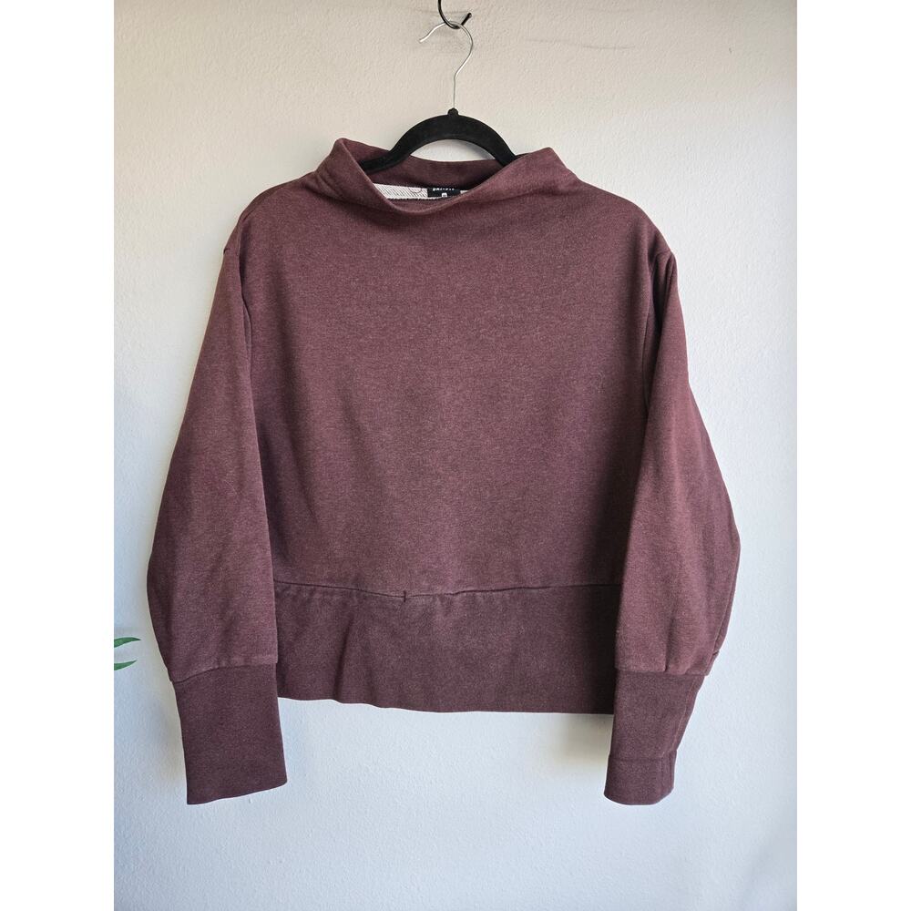 Nike Dri-FIT Get Fit Maroon Funnel Neck Training Sweatshirt Size M - Picture 2 of 9